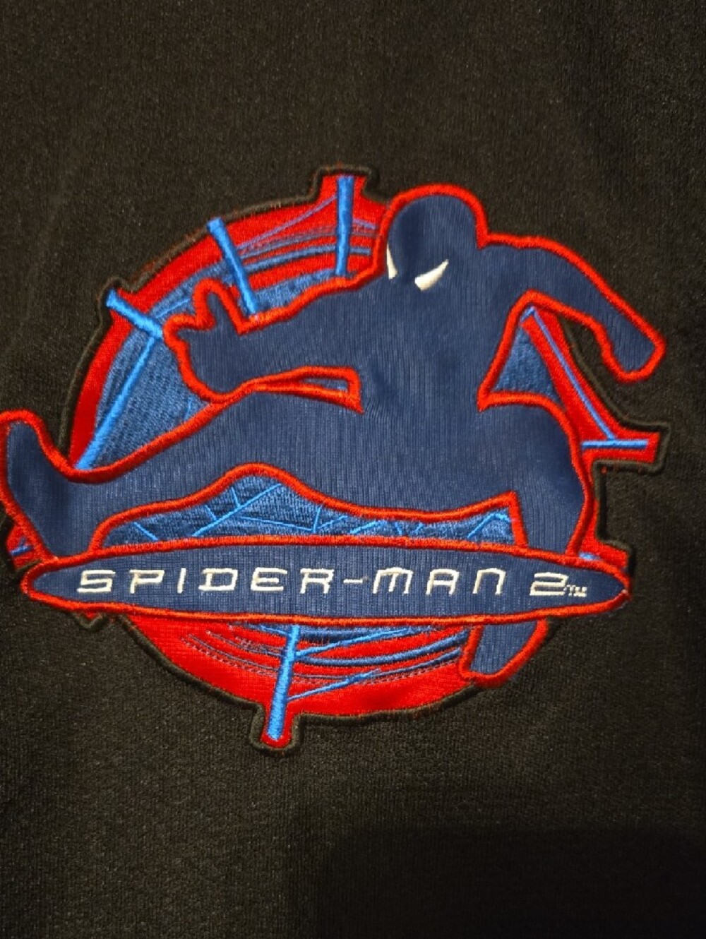 Vintage Marvel Spider-Man 2. Black and Red Spider-Man 2 Kids Hockey Jersey